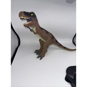 Tyrannosaurus Rex T-Rex 13" Figure Soft Brown Plastic Rubber Toys R Us 2011